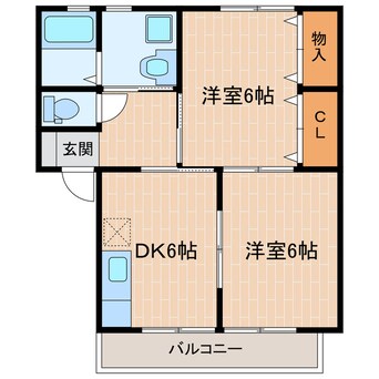 間取図 掛川市市街地循環バス(南回り）/東名小笠パーキング入口 徒歩6分 1階 築16年