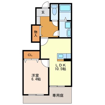 間取図 東海道本線/掛川駅 バス7分西満水下車:停歩5分 1階 築14年