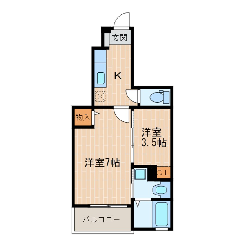 間取図 東海道本線/掛川駅 徒歩15分 1階 築8年