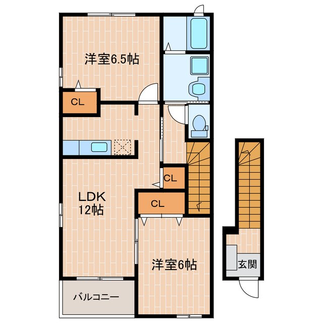 間取り図 クローバー赤土Ⅱ