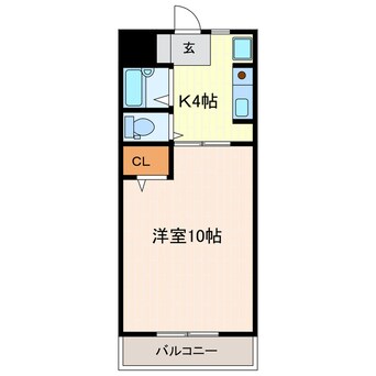 間取図 東海道本線/掛川駅 徒歩9分 2階 築28年