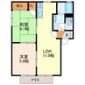 グランデ２１ 2LDKの間取り