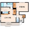 しなのＢ 1LDKの間取り
