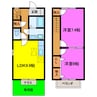 東海道本線/菊川駅 バス:6分:停歩6分 1-2階 築24年 2LDKの間取り