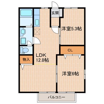 間取図 天竜浜名湖鉄道<天浜線>/桜木駅 徒歩10分 2階 築29年