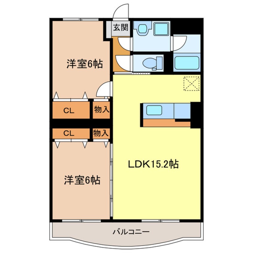 間取図 東海道本線/菊川駅 徒歩28分 1階 築16年