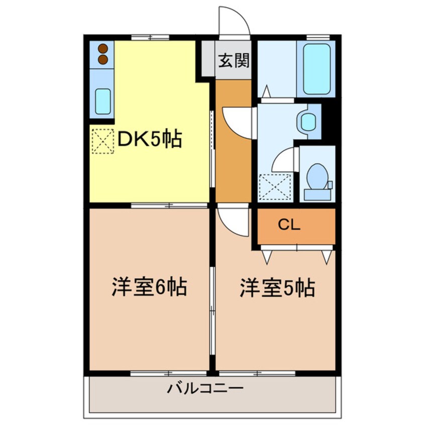 間取図 東海道本線/掛川駅 車移動　7分2.9km 2階 築23年