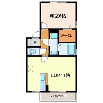 間取図 リビングタウン愛野南Ｂ