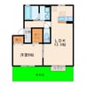 メイプルＣ 1LDKの間取り