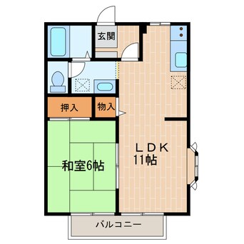 間取図 東海道本線/掛川駅 車移動　18分7.3km 1階 築25年