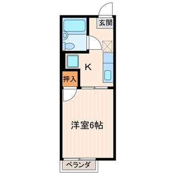 間取図 東海道本線/掛川駅 バス8分宮脇下車:停歩8分 2階 築35年