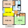 サンフラワーＢ 3Kの間取り