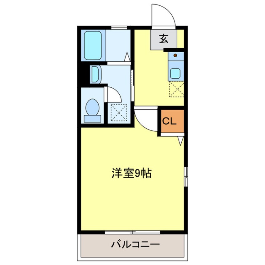 間取図 天竜浜名湖鉄道<天浜線>/掛川市役所前駅 徒歩12分 2階 築18年