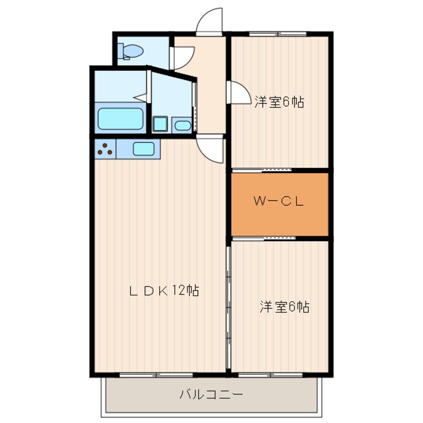 間取図 東海道本線/掛川駅 徒歩31分 2階 築34年