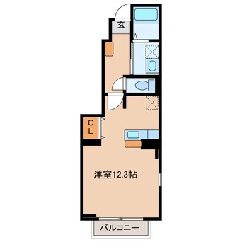 間取図 東海道本線/菊川駅 徒歩10分 1階 築13年