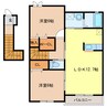 アベニール 2LDKの間取り