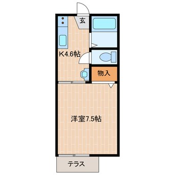 間取図 東海道本線/掛川駅 徒歩10分 1階 築30年