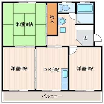 間取図 サンメモリーⅡ