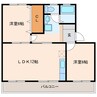 サンメモリーⅡ 2LDKの間取り