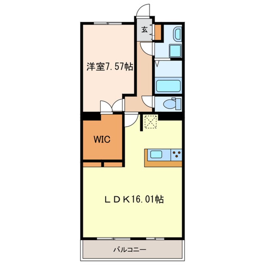 間取図 東海道本線/掛川駅 徒歩8分 1階 築6年