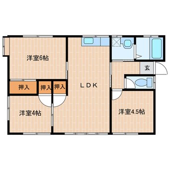 間取図 天竜浜名湖鉄道<天浜線>/掛川市役所前駅 徒歩7分 1階 築33年