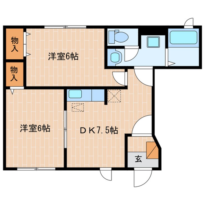 間取図 東海道本線/掛川駅 バス11分杉谷下車:停歩1分 1階 築19年