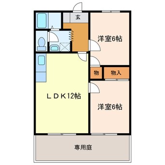 間取図 東海道本線/掛川駅 バス15分中宿下車:停歩1分 1階 築33年