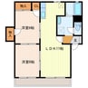 東海道本線/掛川駅 車移動 1階 築26年 2LDKの間取り