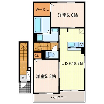 間取図 東海道本線/菊川駅 バス10分小川端下車:停歩5分 2階 築5年