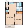 コーポJOY 1LDKの間取り