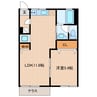コーポJOY 1LDKの間取り