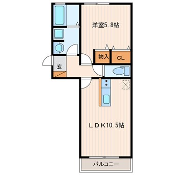 間取図 東海道本線/掛川駅 車移動　9分3.7km 2階 築5年