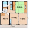 東海道本線/掛川駅 車移動 2階 築35年 3DKの間取り