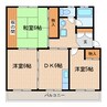 グリーンハイツ青葉台 3DKの間取り