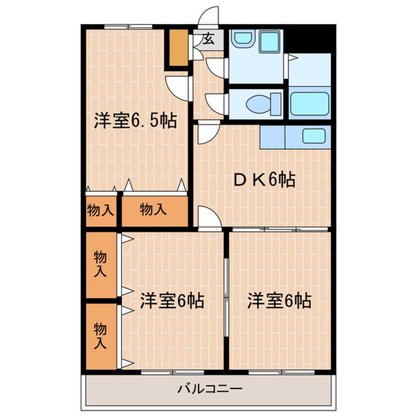 間取図 東海道本線/掛川駅 車移動　6分2.6km 2階 築21年