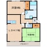東海道本線/掛川駅 車移動 2階 築23年 2LDKの間取り