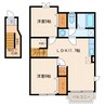 グリーンパレスⅥ 2LDKの間取り
