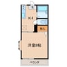 メゾン大浜 1Kの間取り