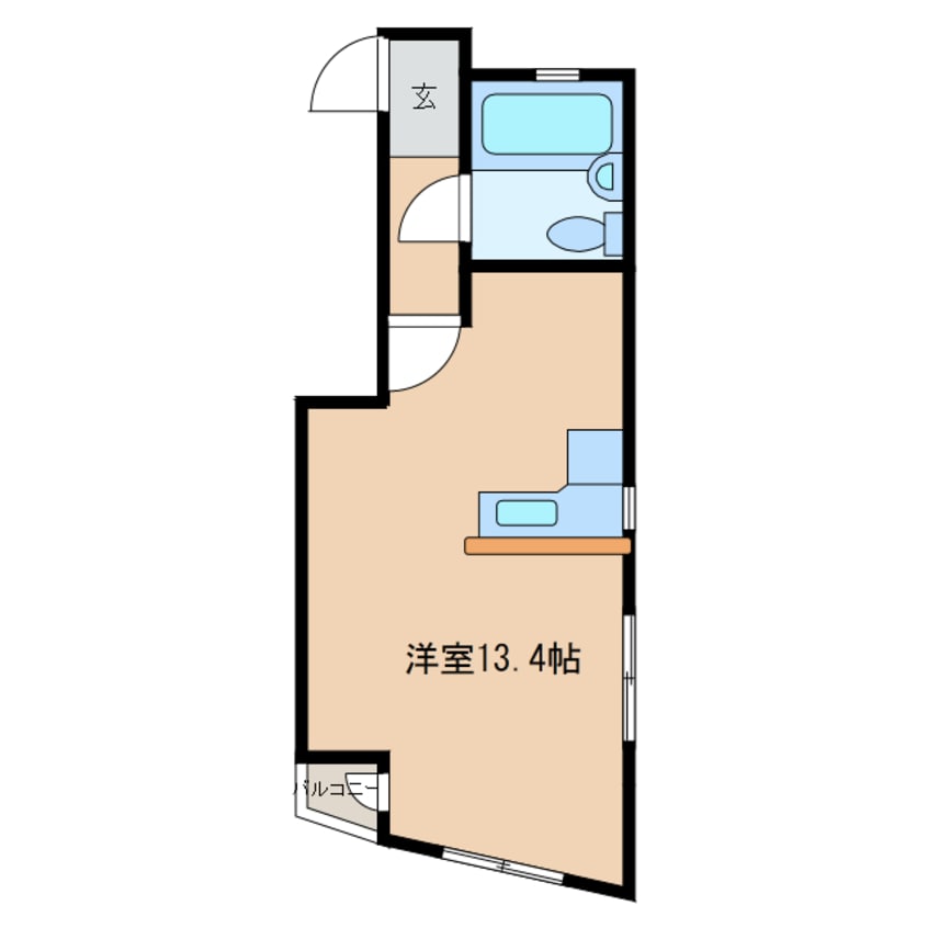 間取図 東海道本線/掛川駅 徒歩11分 3階 築35年