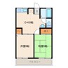 天竜浜名湖鉄道<天浜線>/掛川市役所前駅 徒歩7分 1階 築27年 2DKの間取り