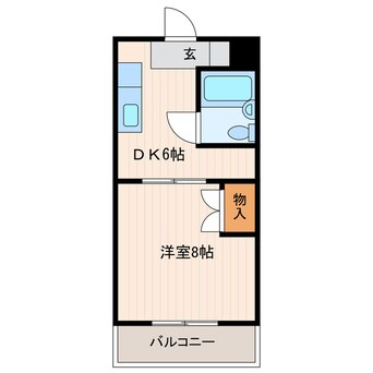 間取図 東海道本線/掛川駅 バス10分戸塚橋下車:停歩5分 3階 築29年