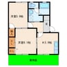 サザンクロスＡ 2Kの間取り