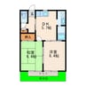 城の里Ｂ 2Kの間取り