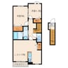 プラシードⅡ 2LDKの間取り