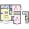 ボナール　ツー 2LDKの間取り