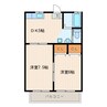 東海道本線/掛川駅 車移動 2階 築18年 2DKの間取り