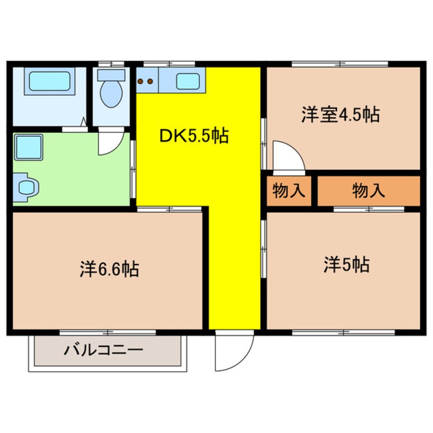 間取図 天竜浜名湖鉄道<天浜線>/桜木駅 徒歩16分 1階 築38年