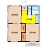 みどり荘 3DKの間取り
