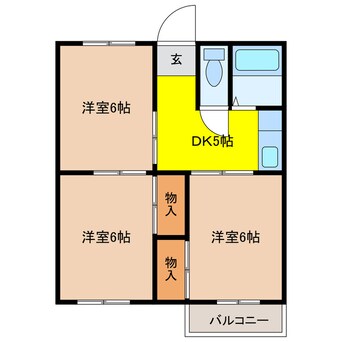 間取図 東海道本線/掛川駅 車移動　10分3.4km 1階 築38年