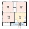 みどり荘 3DKの間取り